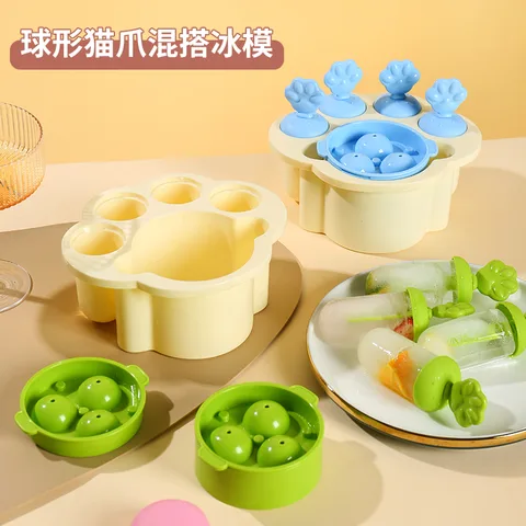 XJ-8377 球形猫爪混搭冰模 细节图 3
