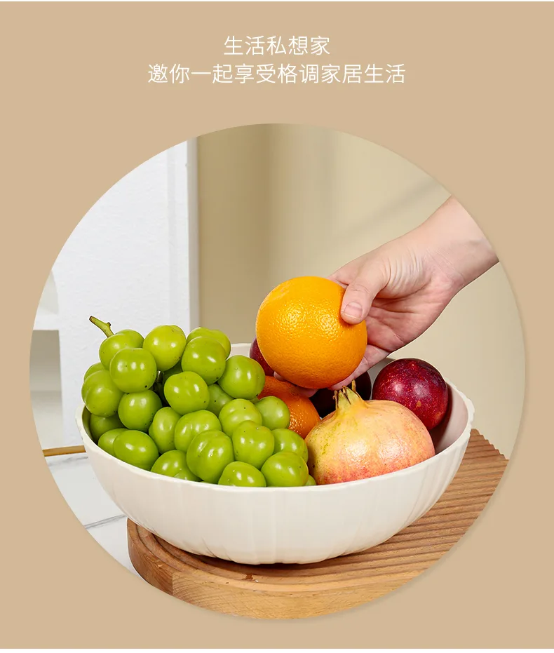 XJ-8355 8355简欧大号圆形水果盆 细节图 17