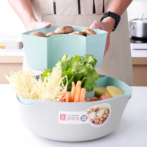 0576 火锅拼盘沥水篮 细节图 1