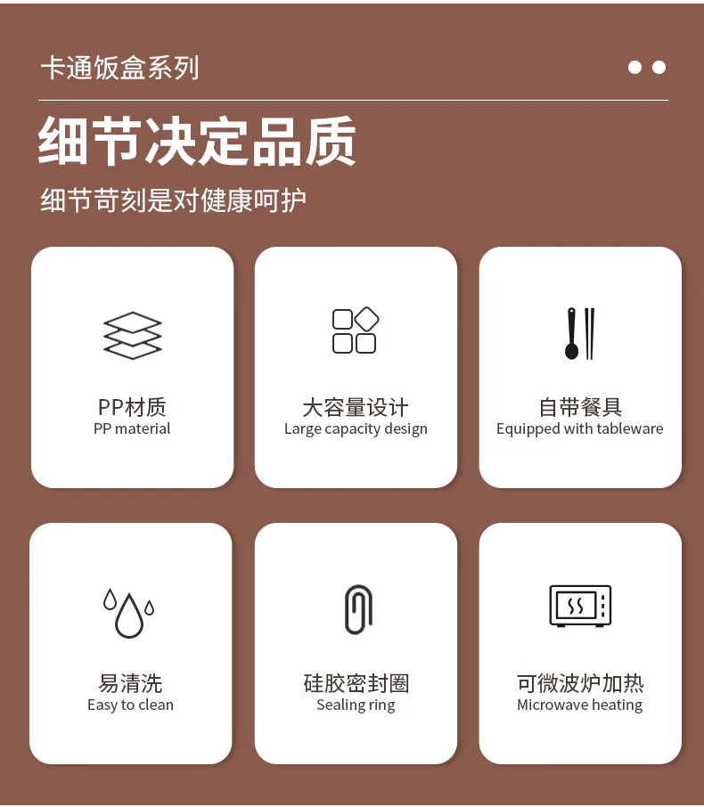 XJ-8563 快乐派对圆形饭盒 细节图 10