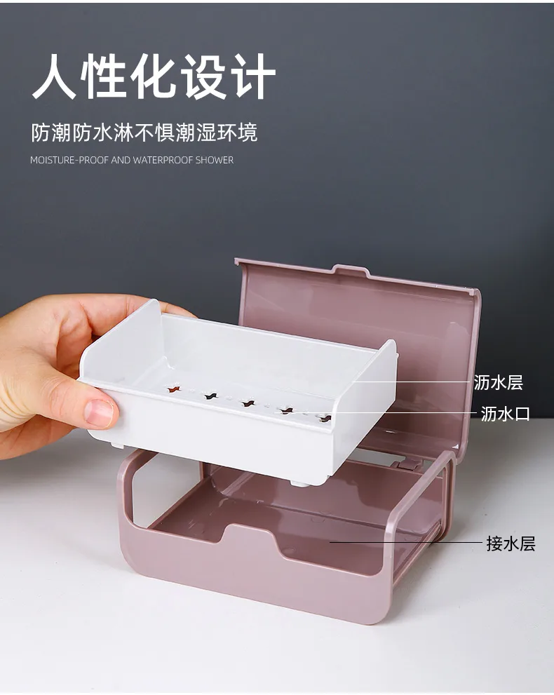 XJ-8211 简意翻盖皂盒（简装） 细节图 12